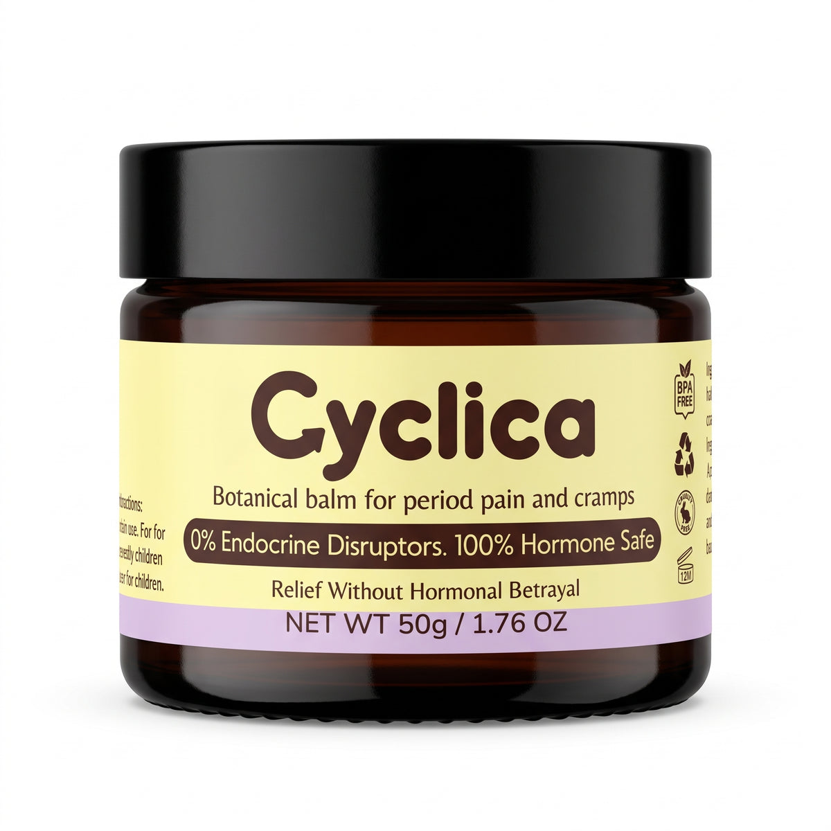 Cyclica Botanical Balm jar on a white background